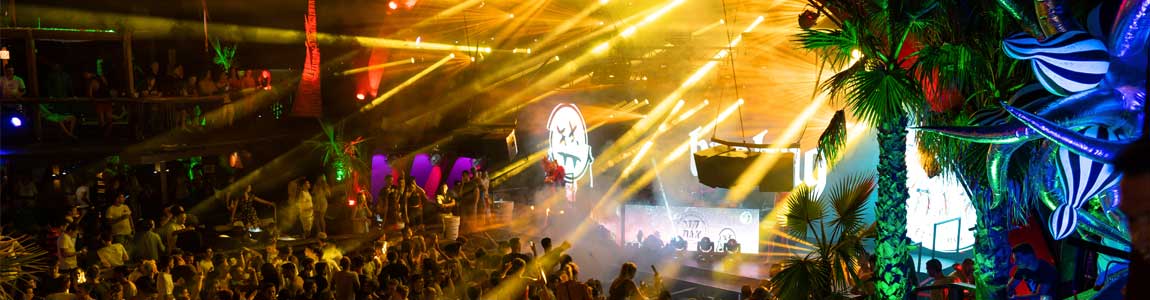 Open Air Partys in Novalja und Zrce Beach