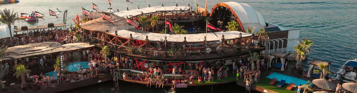 Noah Club Zrce Beach Luftaufnahme